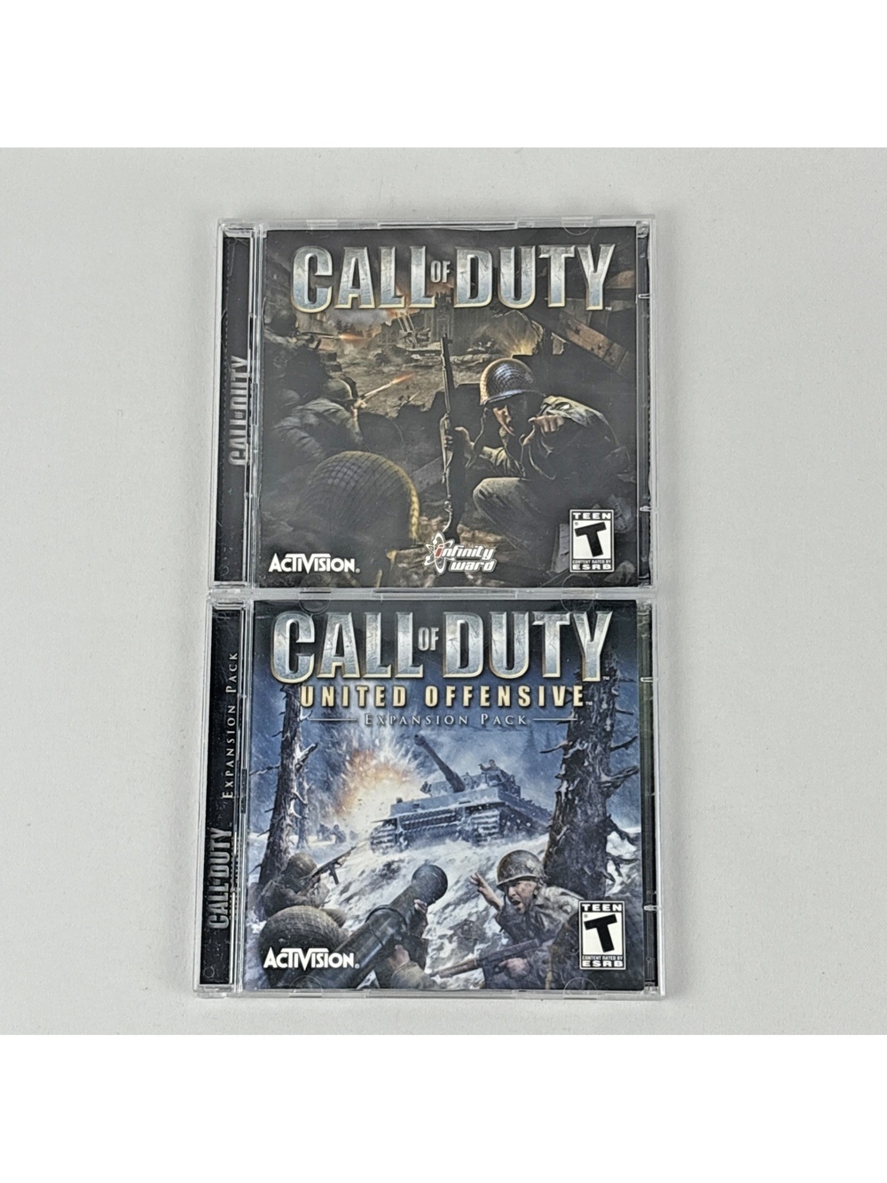 Original Call of Duty 1 PC CD-ROM + Expansion United Offensive 2003 Windows XP